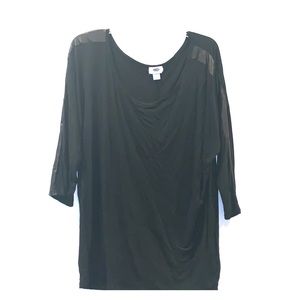 Black 3/4 sleeve Top